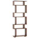 6-Tier Geometric Bookshelf with 2 Anti-Tipping Kits for Home Office