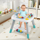 Glowing Wheels Toddler Tricycle Foldable Kids Trike with Basket and Duck Bell