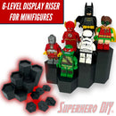 6-Level Hexagon Display Riser for LEGO® Minifigures