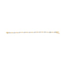 10K White and Yellow Gold 1.00 Cttw Diamond Oval Shaped Cluster Link Bracelet (I-J Color, SI2-I1 Clarity) - 7" Inches