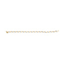 10k Yellow Gold 1.00 Cttw Round-Cut Diamond Floral S-Link 7.50" Bracelet (I-J Color, I2-I3 Clarity)