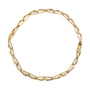 10K Yellow Gold 2.00 Cttw Baguette Diamond Channel Set Link Bracelet