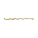 10K Yellow Gold 4.00 Cttw Round-Cut Diamond Floral Link 7.5" Bracelet (H-I Color, I2-I3 Clarity)