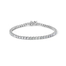 10K White Gold 5.00 Cttw Natural Diamond Tennis Bracelet