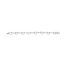 10K White Gold 2.0 Cttw Diamond Heart Link Bracelet