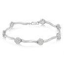 Sterling Silver Diamond Link Bracelet (1 cttw, H-I Color, I1-I2 Clarity)