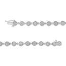 .925 Sterling Silver 2.0 Cttw Round Diamond Link Bracelet (G-H Color, I1-I2 Clarity) - 7.25"