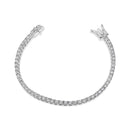 14K White Gold 2.0 Cttw Miracle Set Round-Cut Lab Grown Diamond Illusion 7" Tennis Bracelet (F-G Color, VS2-SI1 Clarity)