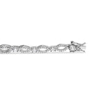 10K White Gold 3.00 Cttw Diamond Link Bracelet