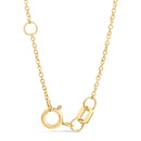 10K Yellow Gold 1/10 Cttw Diamond Paperclip Charm Adjustable Link Bracelet (I-J Color, I1-I2 Clarity) - 7.25 Inch