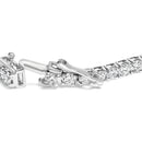 14K White Gold 7.0 cttw 4-Prong Set Lab Grown Diamond 7" Tennis Bracelet