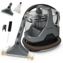 600W Upholstery Cleaner Machine with 15Kpa Powerful Suction and Versatile Attachments-Gray