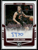 2024-25 Donruss Optic Signature Series Jaylon Tyson Auto #SS-JTY