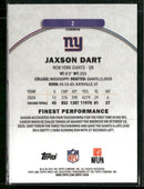 2025 Topps Finest Jaxson Dart Rookie #2