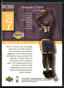 1999-00 Upper Deck HoloGrFX NBA 24-7 Shaquille O'Neal #N5