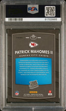 2017 Panini Donruss Optic Red/Yellow Patrick Mahomes Ii 9 PSA #177