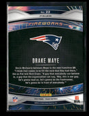 2024 Panini Prizm Fireworks Green Prizm Drake Maye #22