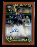 2024 Topps Chrome Update Autographs Orange Refractor /25 Jonny Deluca