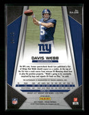 2017 Panini Prizm Rookie Autographs Gold Davis Webb /10 #RA-DW