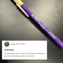 My Love Language Is Silence Ballpoint Pen in Violet | Gen Z Aesthetic Blue Ink