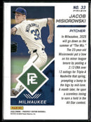 2025 Panini Prospect Edition Red Ice Prizm Jacob Misiorowski #33