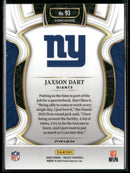 2025 Panini Select Black and Green Prizm Shock Jaxson Dart Rookie #93