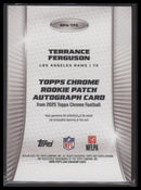 2025 Topps Chrome Rookie Patch Autographs Orange Refractor Terrance Ferguson /25