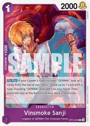 Vinsmoke Sanji (OP10-063) - Royal Blood Foil