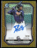2026 Bowman Chrome Auto Mojo Gold Refractors Roldy Brito #/50 #BMA-RB