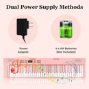 61-Key Foldable Piano Keyboard Full-size Electronic Keyboard with MIDI and Split Function