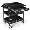 Rolling Tool Cart Mechanic Cabinet Storage ToolBox Organizer with Drawer