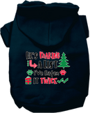 Christmas Pet, Dog and Cat Hoodie Screen Printed, "He's Making A List, I've Eaten It Twice"