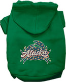Pet Dog & Cat Screen Printed Hoodie for Small to Medium Pets (Sizes XS-XL), "Alaska Retro Crabs"