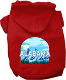 Pet Dog & Cat Screen Printed Hoodie for Small to Medium Pets (Sizes XS-XL), "Alabama Trailblazer"