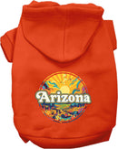 Pet Dog & Cat Screen Printed Hoodie for Medium to Large Pets (Sizes 2XL-6XL), "Arizona Trippy Peaks"