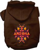 Pet Dog & Cat Screen Printed Hoodie for Small to Medium Pets (Sizes XS-XL), "Arizona Navajo Tribal"