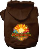 Pet Dog & Cat Screen Printed Hoodie for Small to Medium Pets (Sizes XS-XL), "Massachusetts Mellow Mountain"