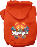 Pet Dog & Cat Screen Printed Hoodie for Small to Medium Pets (Sizes XS-XL), "Minnesota Groovy Summit"