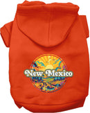 Pet Dog & Cat Screen Printed Hoodie for Small to Medium Pets (Sizes XS-XL), "New Mexico Trippy Peaks"