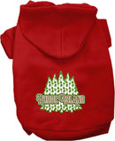 Pet Dog & Cat Screen Printed Hoodie for Small to Medium Pets (Sizes XS-XL), "Rhode Island Woodland Trees"