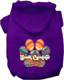 Pet Dog & Cat Screen Printed Hoodie for Small to Medium Pets (Sizes XS-XL), "South Carolina Groovy Summit"