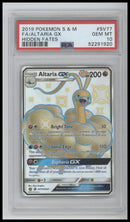 2019 Pokemon Sun & Moon Hidden Fates Hidden Fates Fa/Altaria Gx 10 PSA #SV77