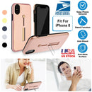 Finger Strap Phone Case for iPhone 8 Drop-prot ection Finger Ring Rugged Phone Case with Kickstand Dual Layer Case