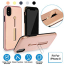Finger Strap Phone Case for iPhone 8 Drop-prot ection Finger Ring Rugged Phone Case with Kickstand Dual Layer Case