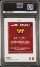 2024 Panini Donruss Optic Uptowns Jayden Daniels 10 PSA #2