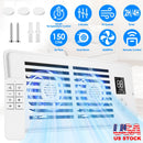 Register Booster Fan Smart AC Vent Booster Fan Fits 4" x 10" Register Holes with 3 Modes 10 Speeds 2H/4H Timer LCD Screen 2 Scent Diffuser Slots Remot