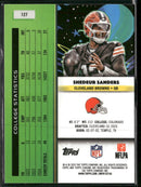 2025 Topps Chrome Cosmic Shedeur Sanders Rookie #127