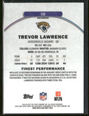2025 Finest Blue Refractor Trevor Lawrence #/150 #135