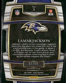 2021 Panini Select White Prizm Die Cut Lamar Jackson #/99 #5