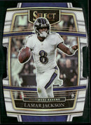 2021 Panini Select White Prizm Die Cut Lamar Jackson #/99 #5